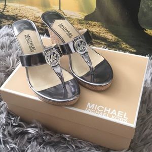 MIchael Kors. Wedge sandals. Used once.